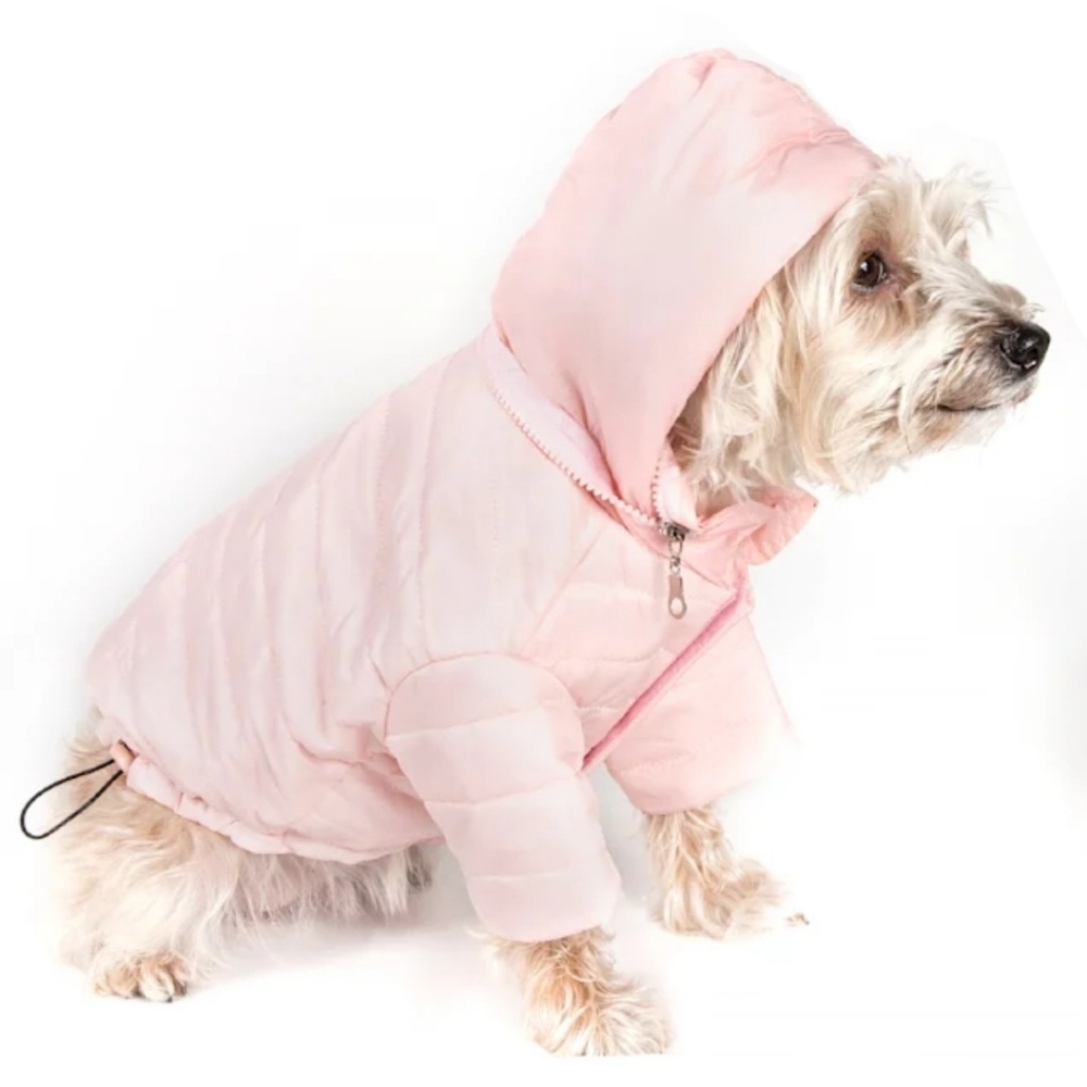 NEW Pet Life Pink Lightweight Adjustable Sporty Avalanche Coat
